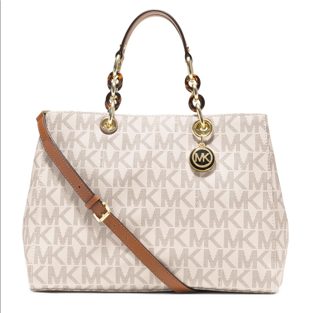 Michael Kors Cynthia Logo Satchel